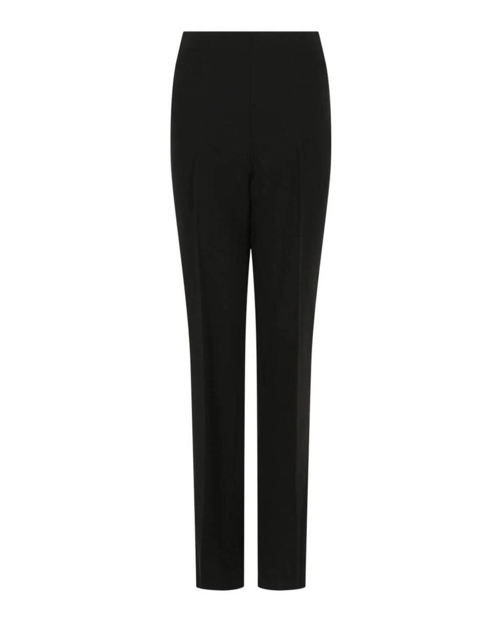 NEW SALVATORE FERRAGAMO women's high-waisted trousers in black